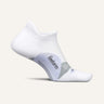 Feetures Elite Light Cushion No Show Tab Socks  -  Small / White Lilatech