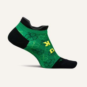 Feetures Elite Light Cushion No Show Tab Limited Edition St. Patrick's Day Socks