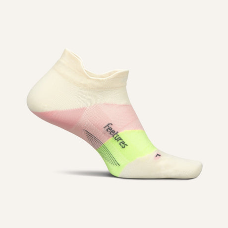 Feetures Elite Ultra Light No Show Tab Socks  -  Small / Sandy Melon