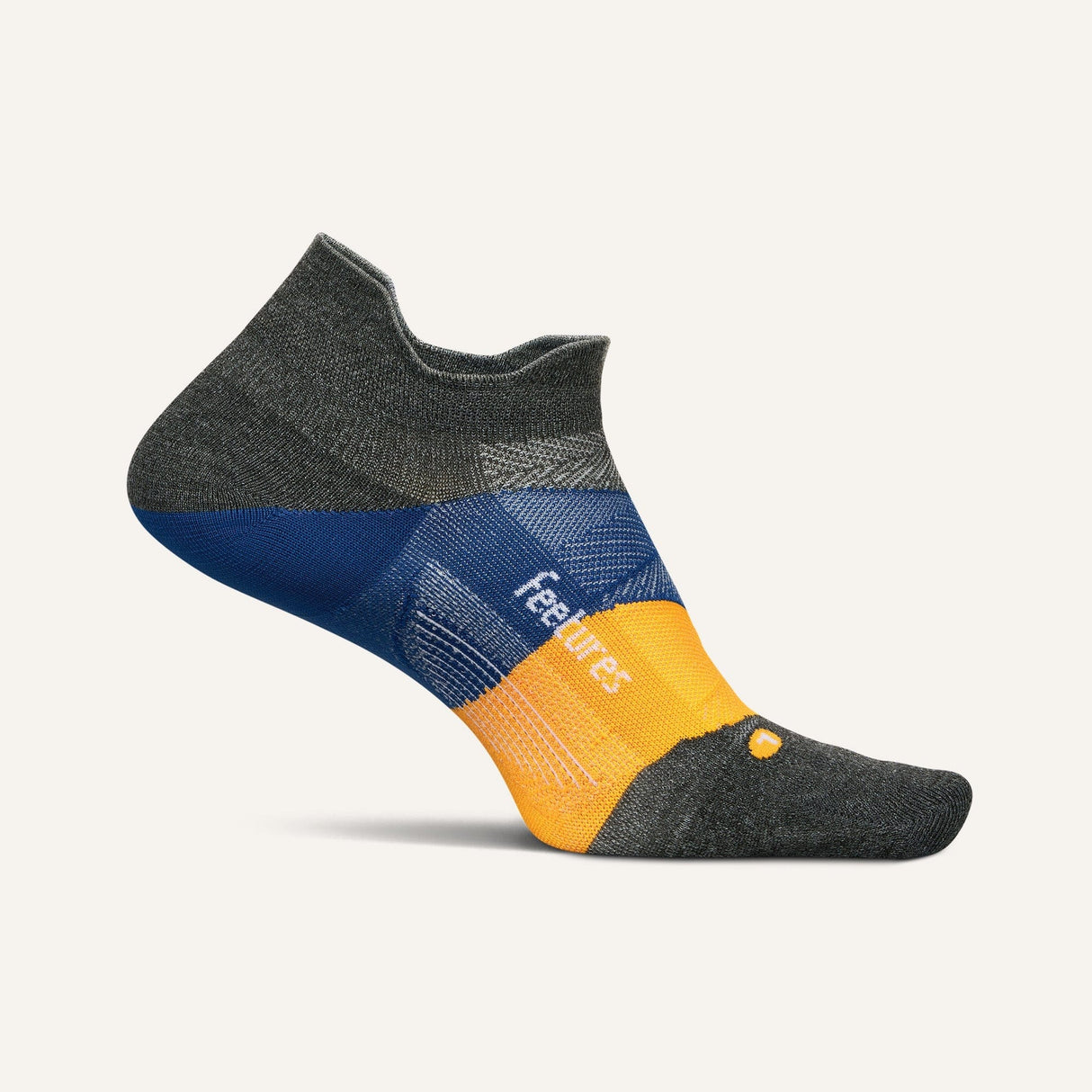 Feetures Elite Ultra Light No Show Tab Socks  -  Small / Iron Seal