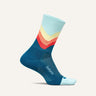 Feetures Elite Light Cushion Mini Crew Socks  -  Small / Blue Swell