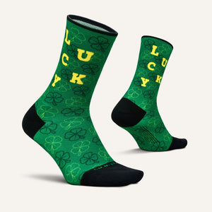 Feetures Elite Light Cushion Mini Crew Limited Edition St. Patrick's Day Socks