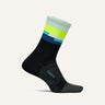 Feetures Elite Ultra Light Mini Crew Socks  -  Medium / Bayside Black