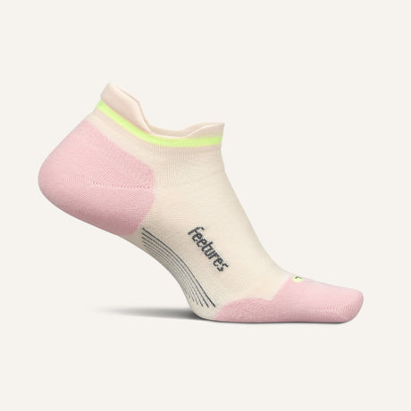 Feetures Elite Max Cushion No Show Tab Socks  -  Small / Sandy Melon