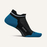 Feetures Elite Max Cushion No Show Tab Socks  -  Small / Black Sea