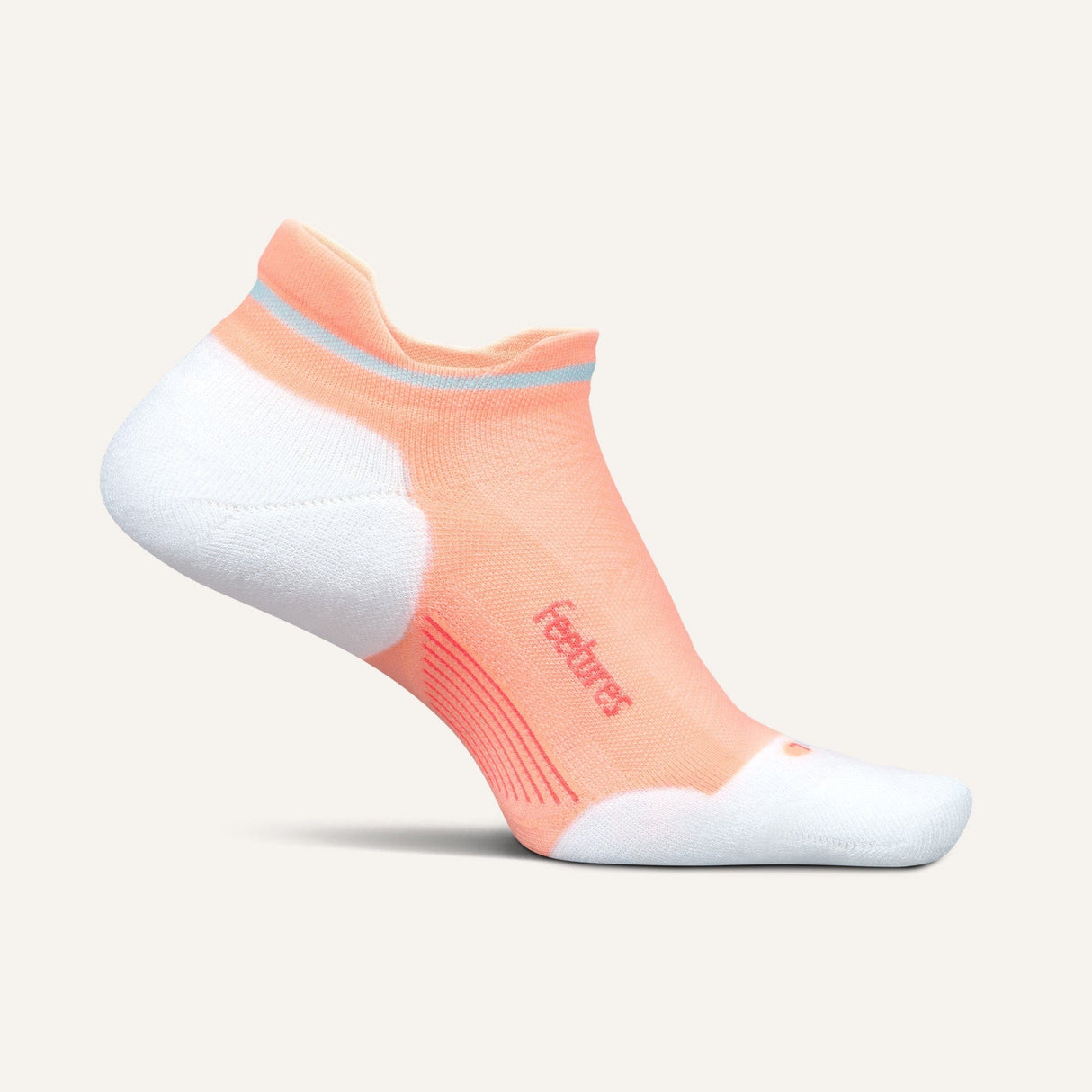 Feetures Elite Max Cushion No Show Tab Socks  -  Small / Vibrant Reef