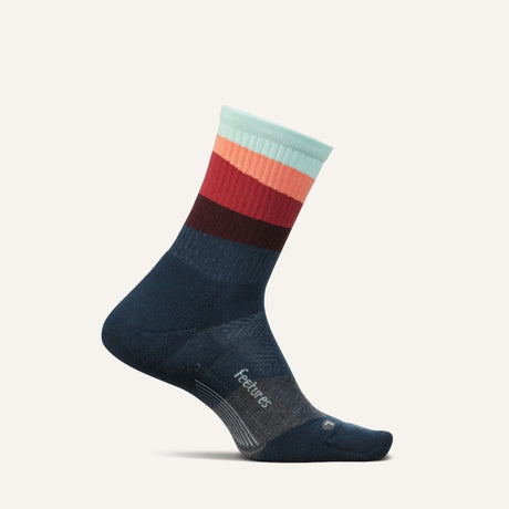 Feetures Elite Trail Max Cushion Mini Crew Socks  -  Small / Ascent Navy