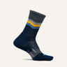 Feetures Merino 10 Cushion Mini Crew Socks  -  Medium / Switchback Sapphire