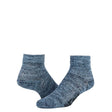 Wigwam Stryation Lightweight Quarter Socks  -  Medium / Notting Blue