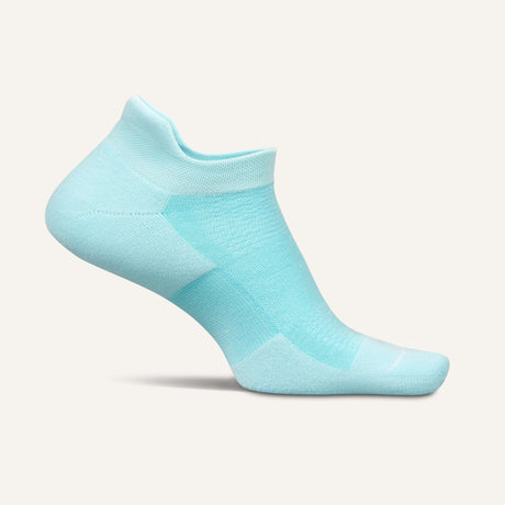 Feetures High Performance Max Cushion No Show Tab Socks  -  Small / Sea Glass