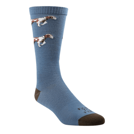 Farm to Feet Park Falls Crew Socks  -  Medium / Wooly Blue