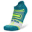 Balega Womens Grit & Grace No Show Socks  -  Small / MOVE WITH PURPOSE: Lake Blue/Lime Punch