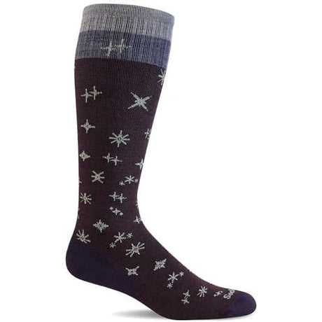 Sockwell Womens Twinkle Firm Compression Knee-High Socks  -  Small/Medium / Blackberry