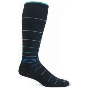 Sockwell Mens Circulator Moderate Compression Socks  -  Medium/Large / Black Multi