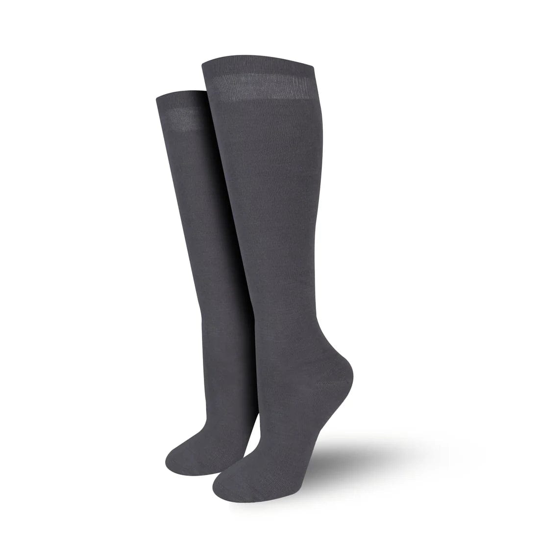 Bambukas Wet Asphalt Black Knee-High Solids Socks  -  Medium / Wet Asphalt