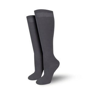 Bambukas Wet Asphalt Black Knee-High Solids Socks  -  Medium / Wet Asphalt