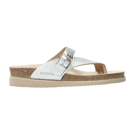 Mephisto Womens Helen Mix Sandals - Silver