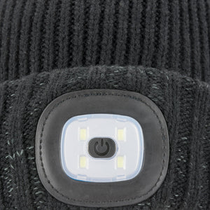 Sealskinz Heydon Waterproof Cold Weather LED Roll Cuff Beanie  - 