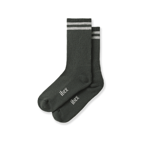 Ibex Lightweight Hiking Socks  -  Small / Sage/Oatmeal