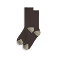 Ibex Rambler Crew Socks  -  Small / Turkish Coffee/Desert Tan