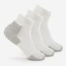 Thorlo Running Foot Protection Heavy Cushion Mini Crew 3-Pack Socks  -  Medium / White/Platinum