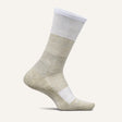 Feetures Womens Everyday Max Cushion Gradient Crew Socks  -  Small / Oat Milk