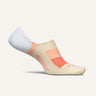 Feetures Womens Everyday Hidden Socks  -  Small / Boardwalk Coral