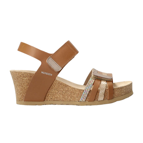 Mephisto Womens Lucia Sandals - Camel/Sandanyl