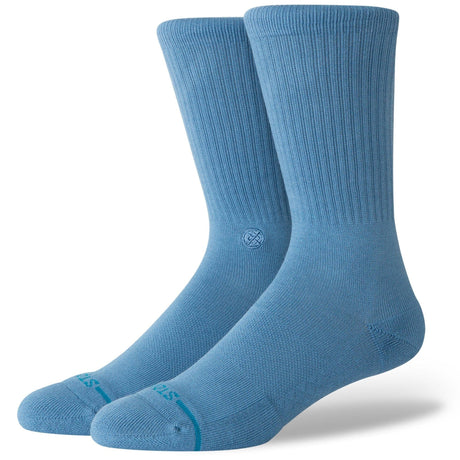 Stance Mens Icon Crew Socks  -  Large / Blue Steel