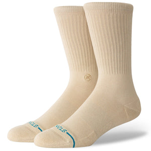 Stance Mens Icon Crew Socks  -  Large / Sand