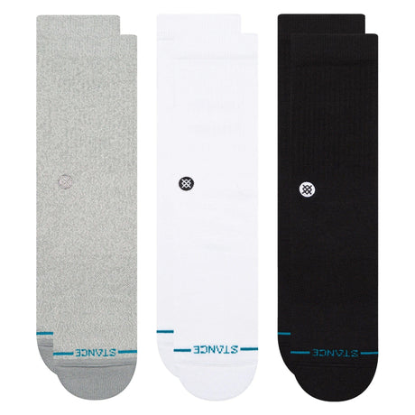 Stance Mens Icon Crew 3-Pack Socks  -  Large / Multi