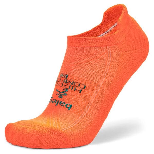 Balega Hidden Comfort No Show Tab Socks  -  Small / Neon Orange