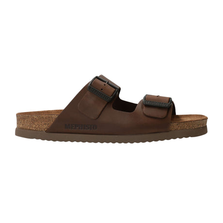 Mephisto Mens Nerio Sandals - Dark Brown Scratch