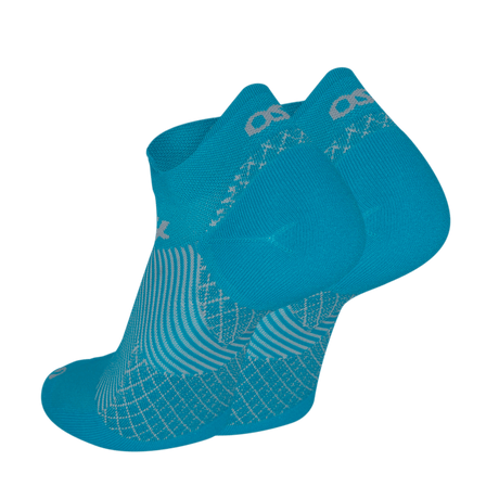 OS1st Plantar Fasciitis Compression No Show Socks  -  Small / Aqua