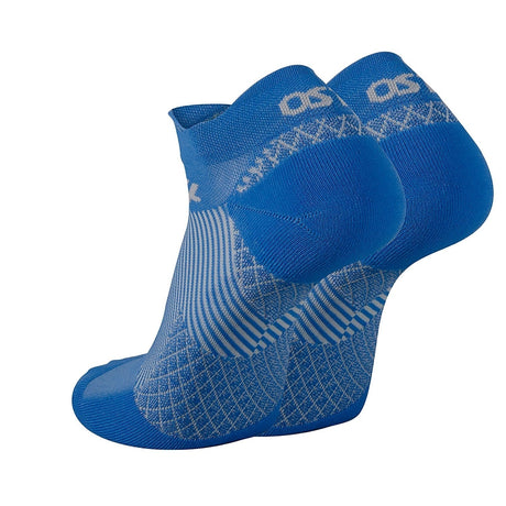 OS1st Plantar Fasciitis Compression No Show Socks  -  Small / Blue