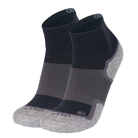 OS1st Wellness Performance 1/4 Crew Socks  -  Small / Black