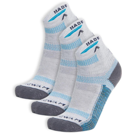 Wigwam Ultra Cool-Lite Quarter 3-Pack Socks  -  Medium / Caribbean