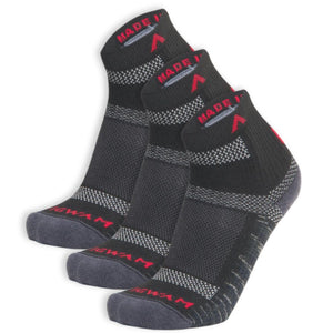 Wigwam Ultra Cool-Lite Quarter 3-Pack Socks  -  Medium / Onyx