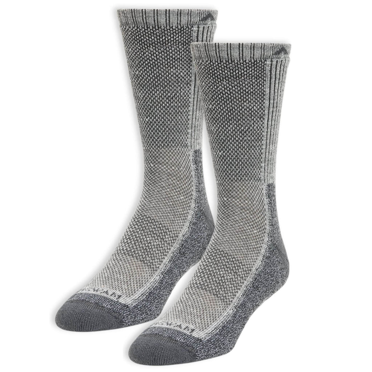 Wigwam Cool-Lite Hiker Crew Midweight 2-Pack Socks  -  Medium / Gray/Charcoal