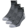 Wigwam Cool-Lite Hiker Quarter Midweight 3-Pack Socks  -  Medium / Black/Gray