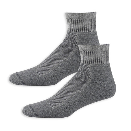 Wigwam Cool-Lite Quarter Lightweight 2-Pack Socks  -  Medium / Gray