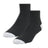 Wigwam Diabetic Sport Quarter Midweight 2-Pack Socks  -  Large / Black