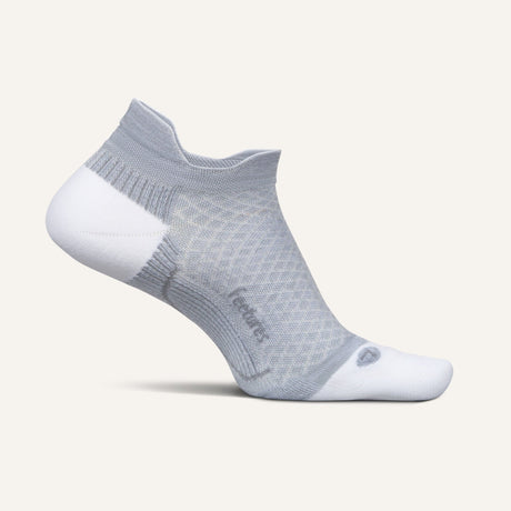 Feetures Plantar Fasciitis Relief Light Cushion No Show Socks  -  Small / Gray