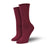 Bambukas Womens Maroon Swoon Roll-Top Socks  -  One Size Fits Most / Burgundy