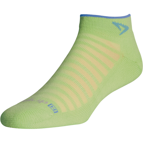 Drymax Running Lite-Mesh Mini Crew Socks  -  Small / Lime/Sky Blue