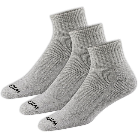 Wigwam Super 60 Quarter 3-Pack Socks  -  Large / Gray