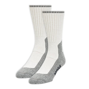 Wigwam At Work DuraSole Pro 2-Pack Socks  -  Medium / White/Gray