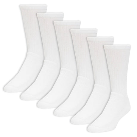 Wigwam Super 60® Crew 6-Pack Midweight Cotton Socks  -  Medium / White