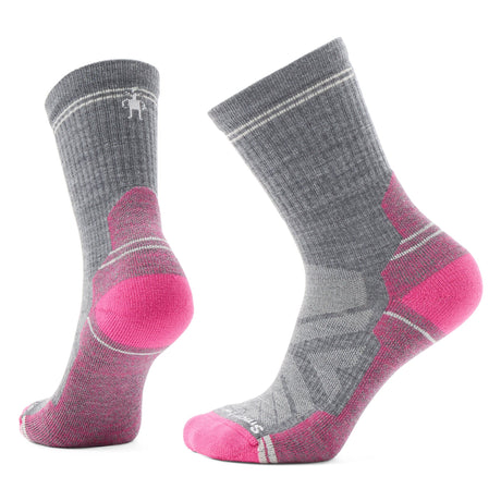 Smartwool Womens Hike Light Cushion Crew Socks  -  Small / Power Pink