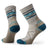 Smartwool Womens Hike Zig Zag Valley Mid Crew Socks  -  Medium / Taupe/Natural Marl